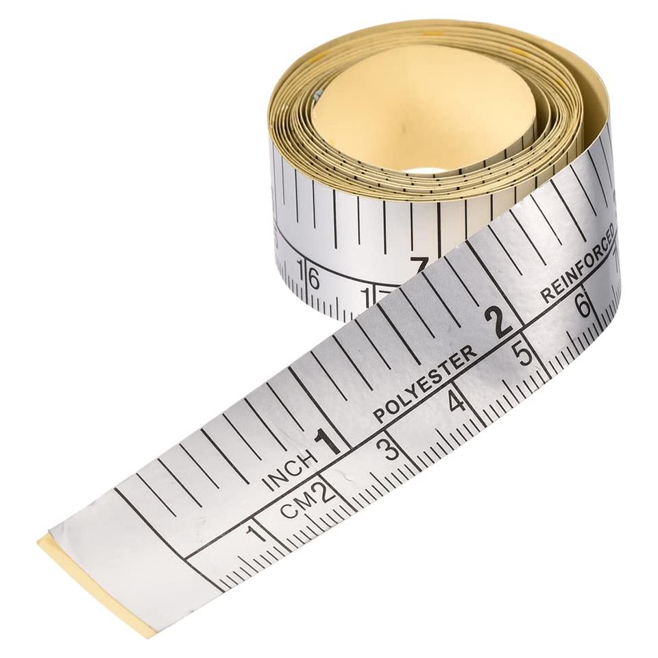 Cinta Métrica Adhesiva uxcell 150 cm Doble Escala para Carpintería