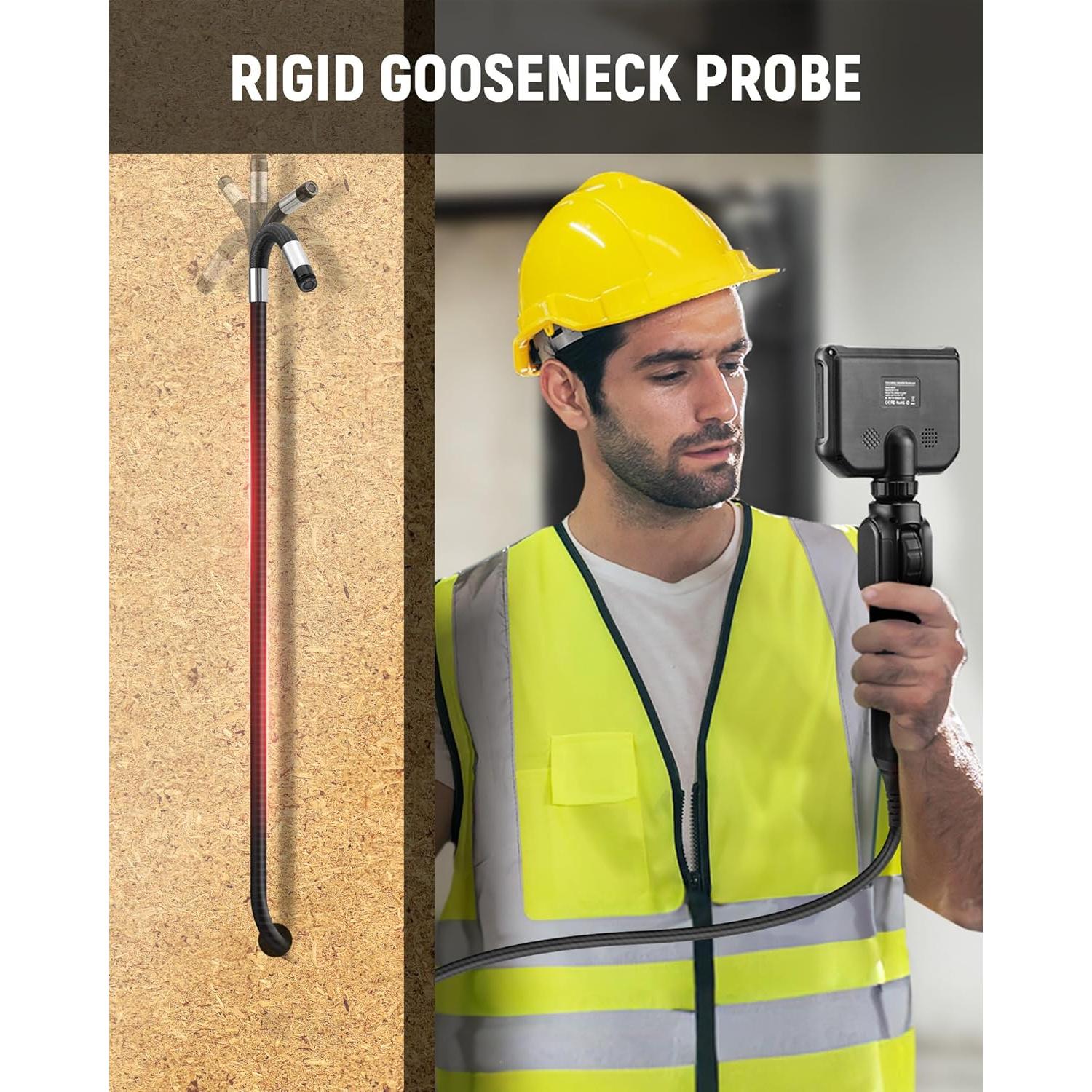 Borescopio Articulado KAIWEETS 1.52m con Luz LED