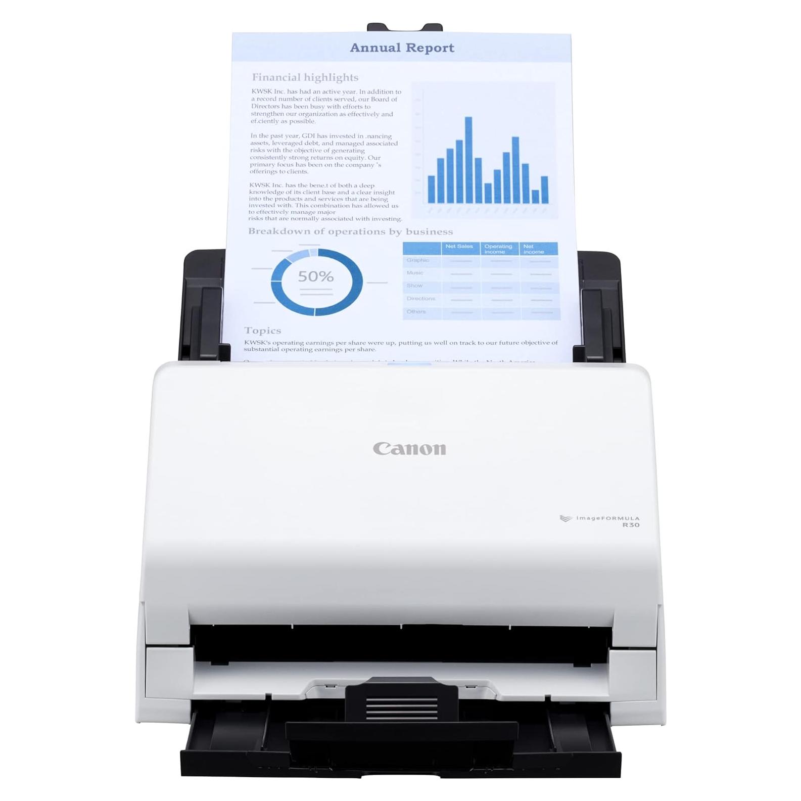 Escáner Canon imageFORMULA R30 ADF Dúplex 25 ppm USB