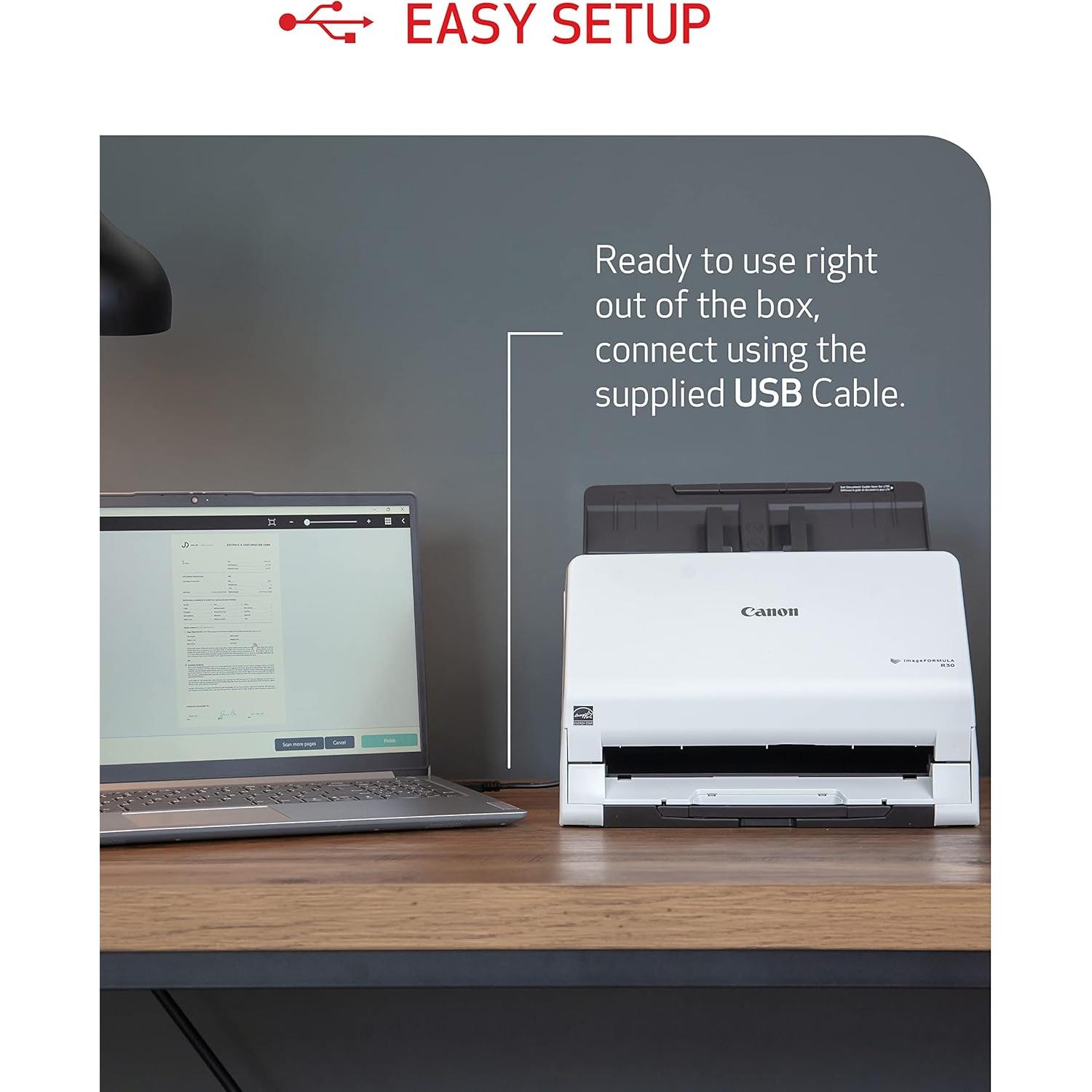 Escáner Canon imageFORMULA R30 ADF Dúplex 25 ppm USB