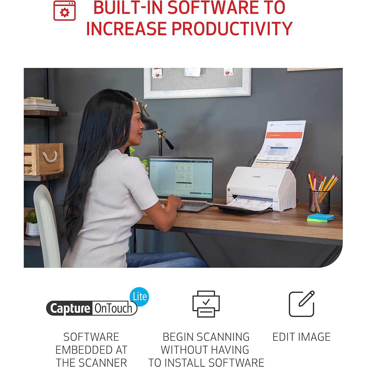 Escáner Canon imageFORMULA R30 ADF Dúplex 25 ppm USB