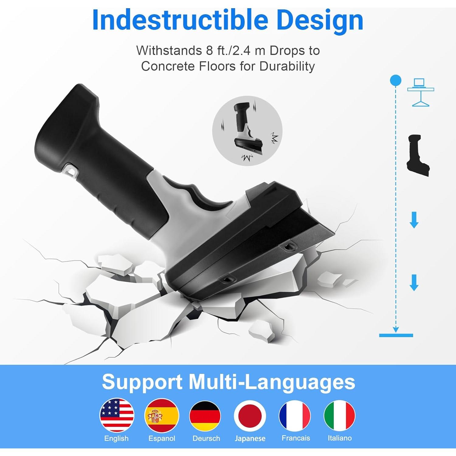 Escáner de Códigos de Barras Onewscan 1D Inalámbrico USB