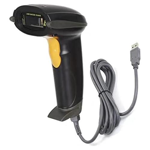 Escáner de Código de Barras UNIDEEPLY USB 1D Ergonómico Negro
