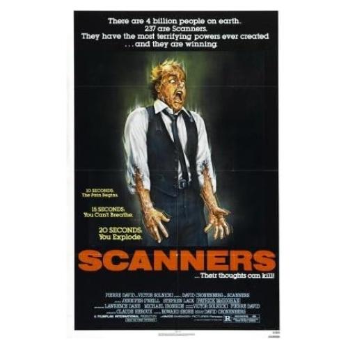 Cartel de Película Scanners 27,94x43,18 cm Papel Premium