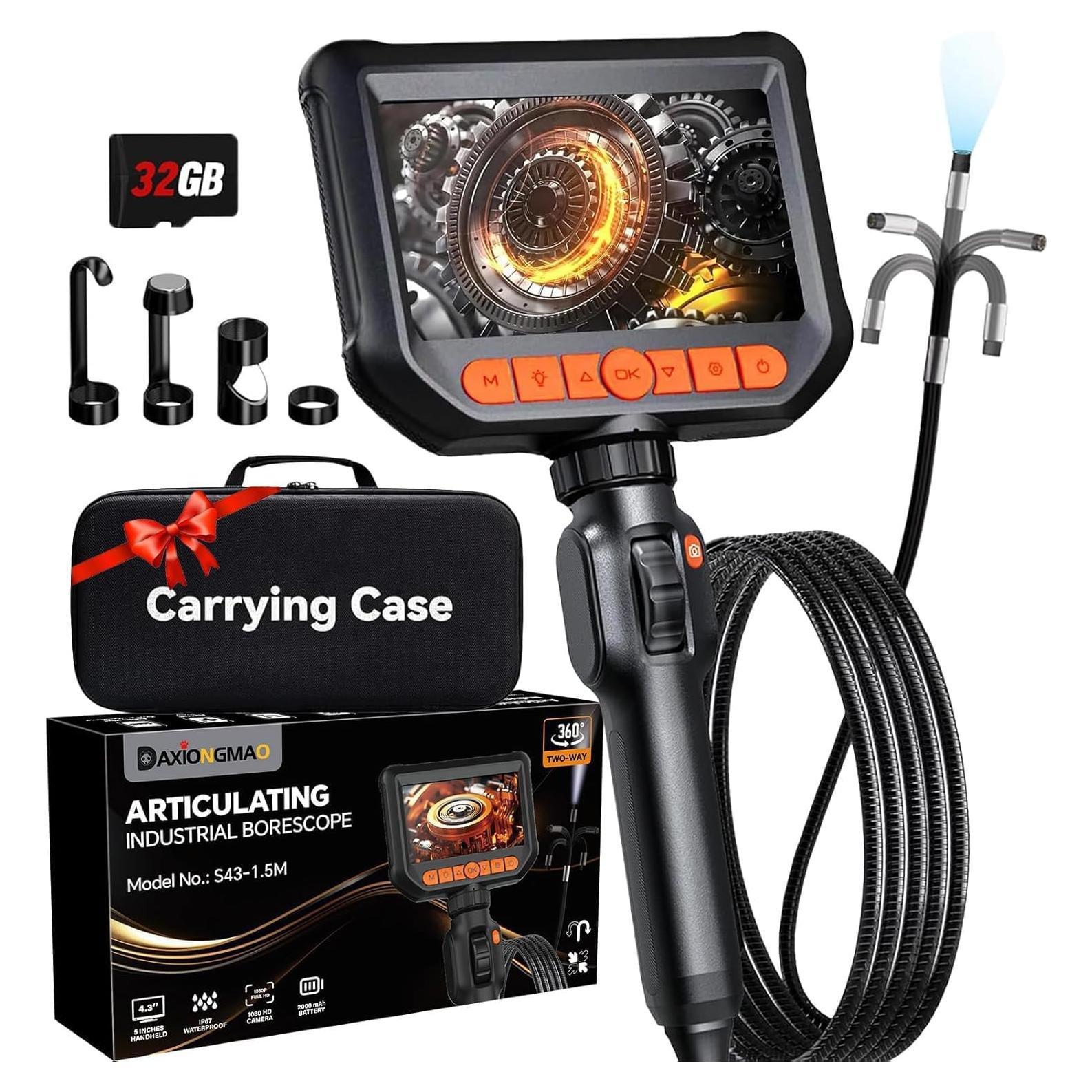 Cámara Endoscópica Articulada Daxiongmao S43 1.52m HD