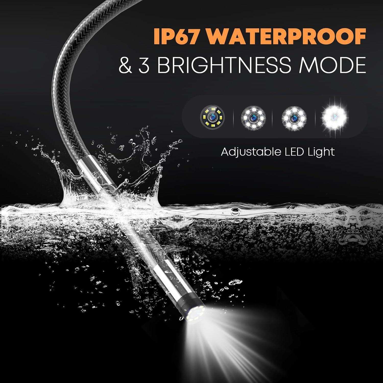 Cámara Endoscópica Hijoy S20 1.68m Articulada con Luz