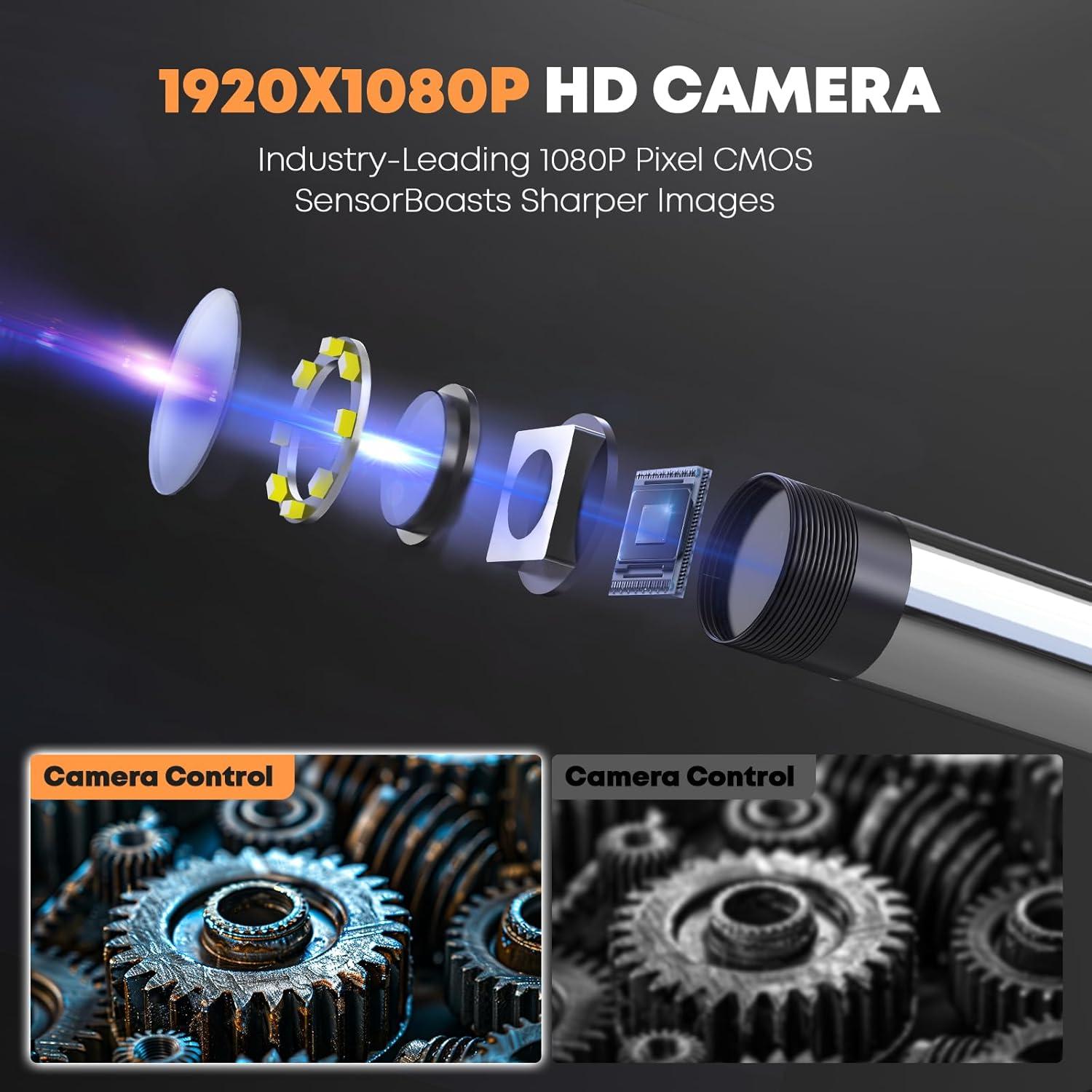 Cámara Endoscópica Hijoy S20 1.68m Articulada con Luz