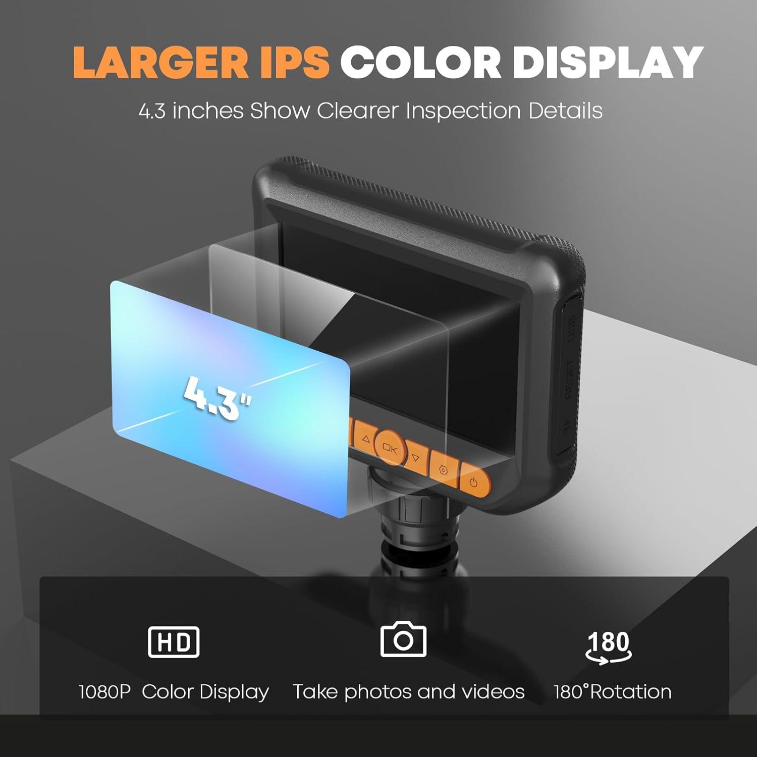 Cámara Endoscópica Hijoy S20 1.68m Articulada con Luz