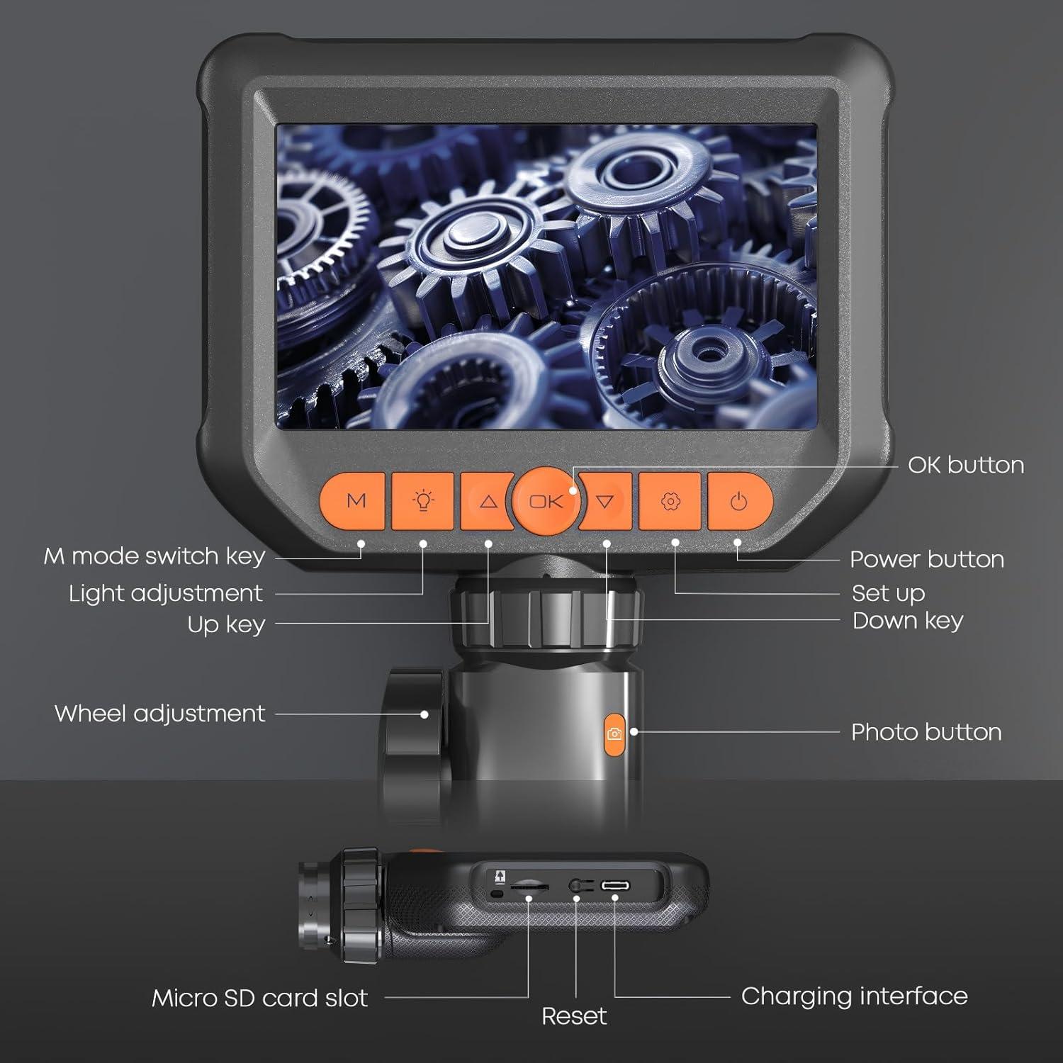 Cámara Endoscópica Hijoy S20 1.68m Articulada con Luz