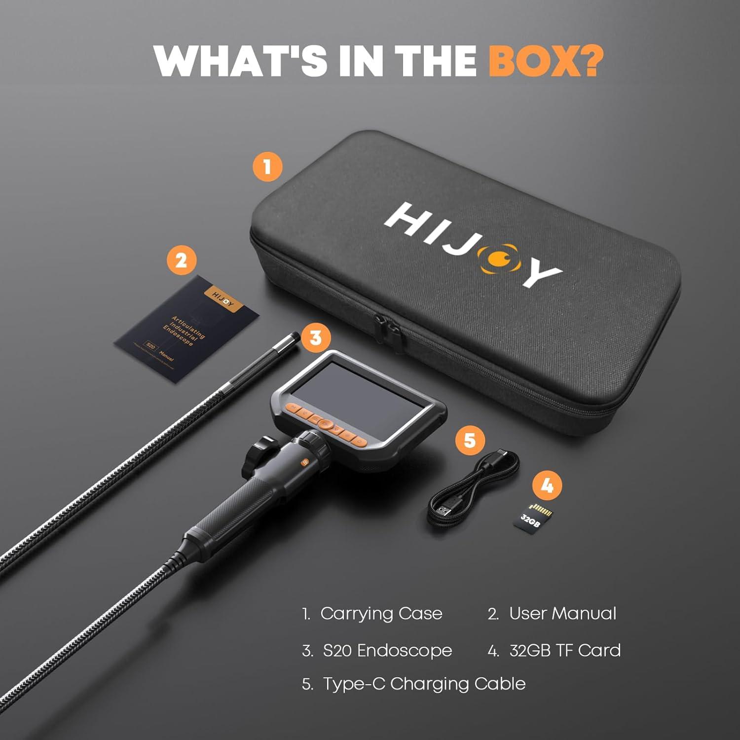 Cámara Endoscópica Hijoy S20 1.68m Articulada con Luz