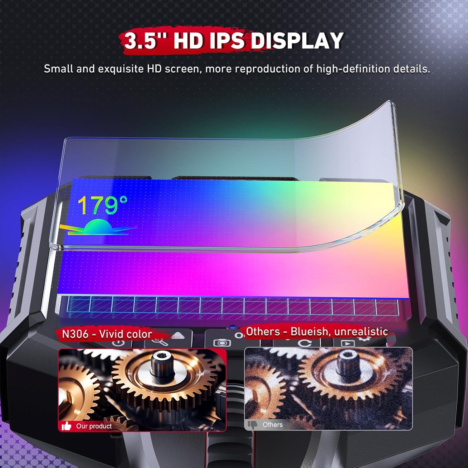 Borescopio Ralcam Articulado 6.2mm HD con Luz LED