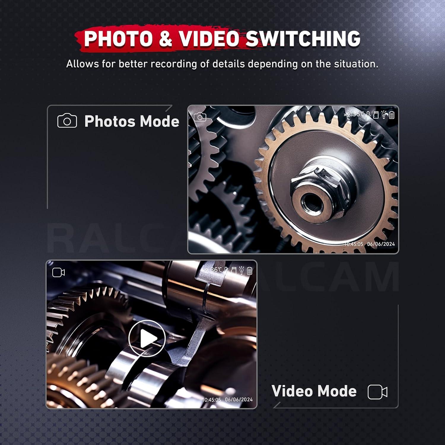 Borescopio Ralcam Articulado 6.2mm HD con Luz LED