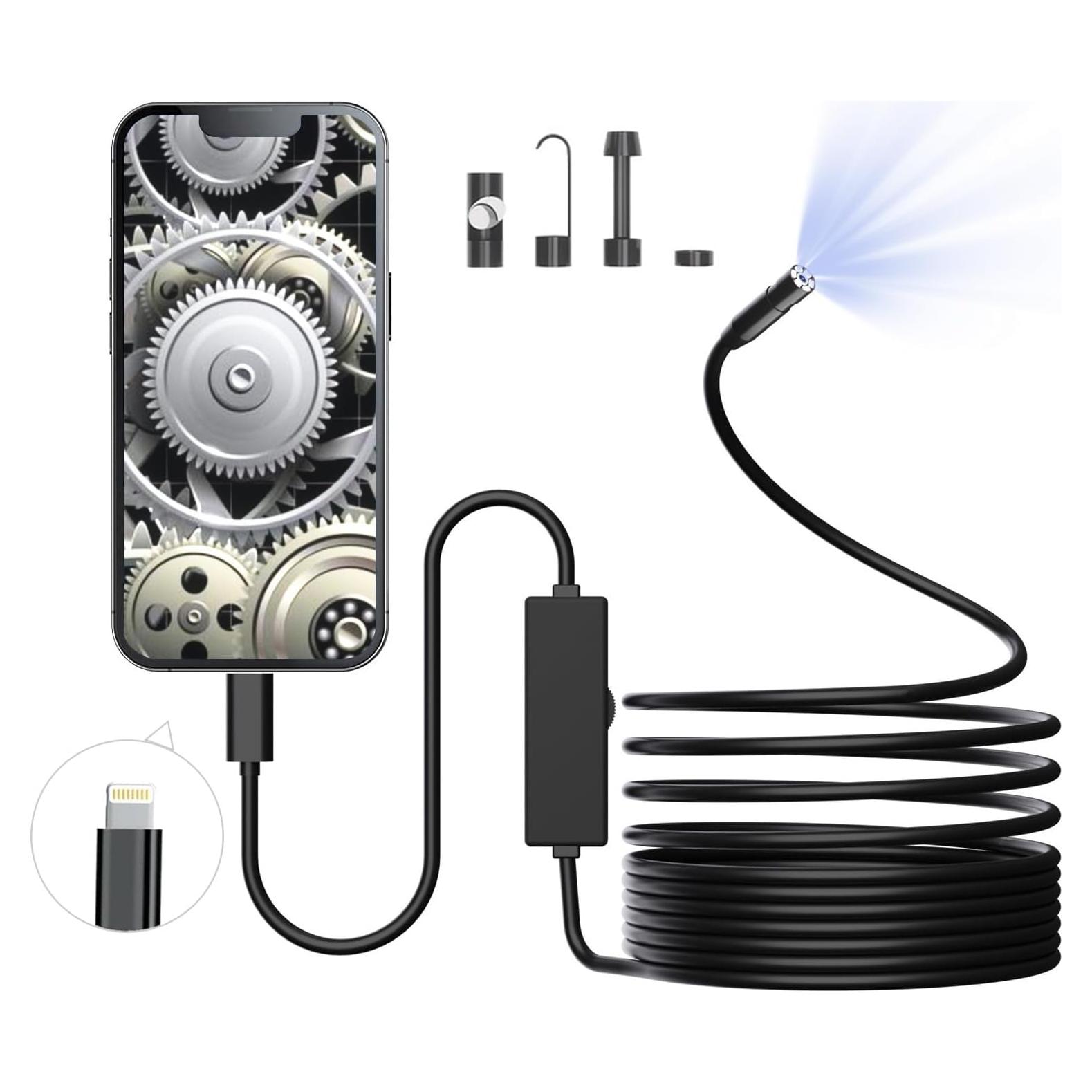 Cámara Endoscópica HD 1920P OKUBOX 5m IP67 iOS