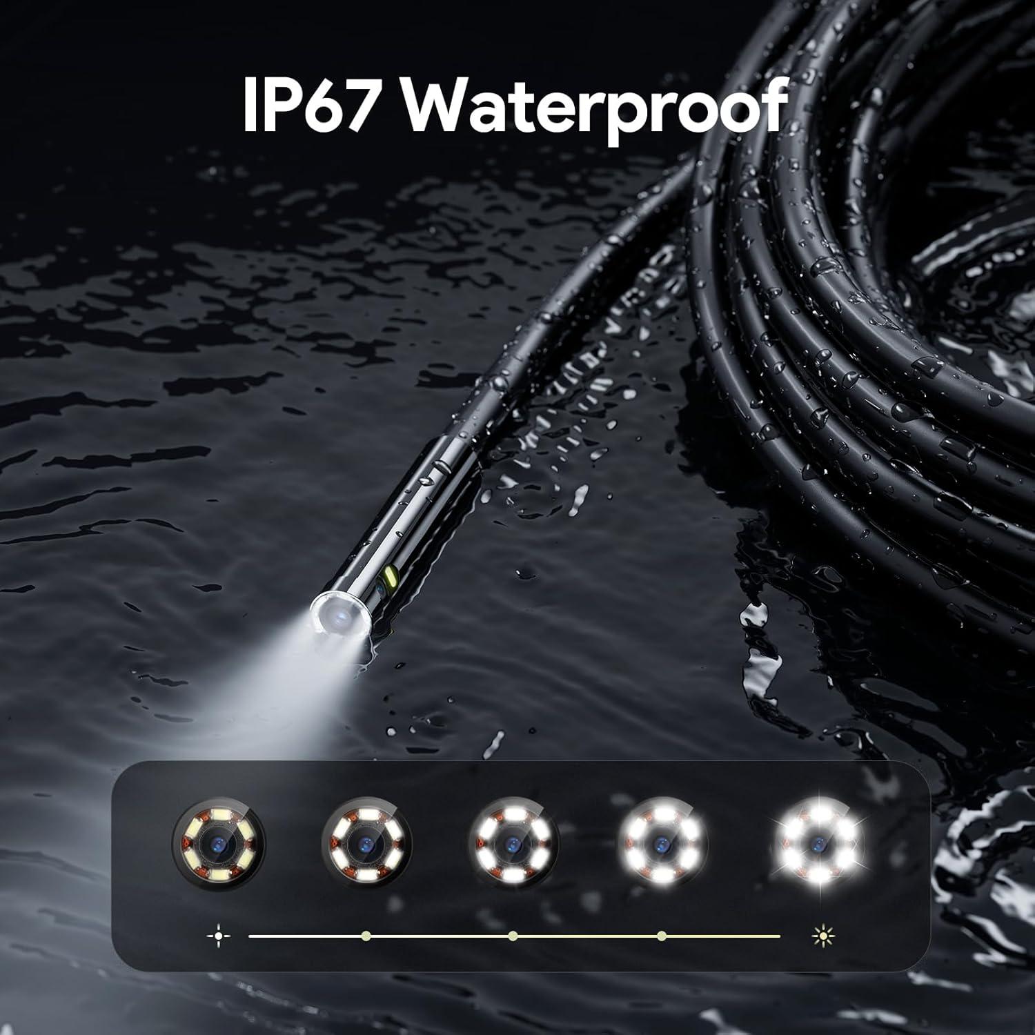 Endoscopio DEPSTECH DS320 con Doble Lente y Pantalla 4.3"