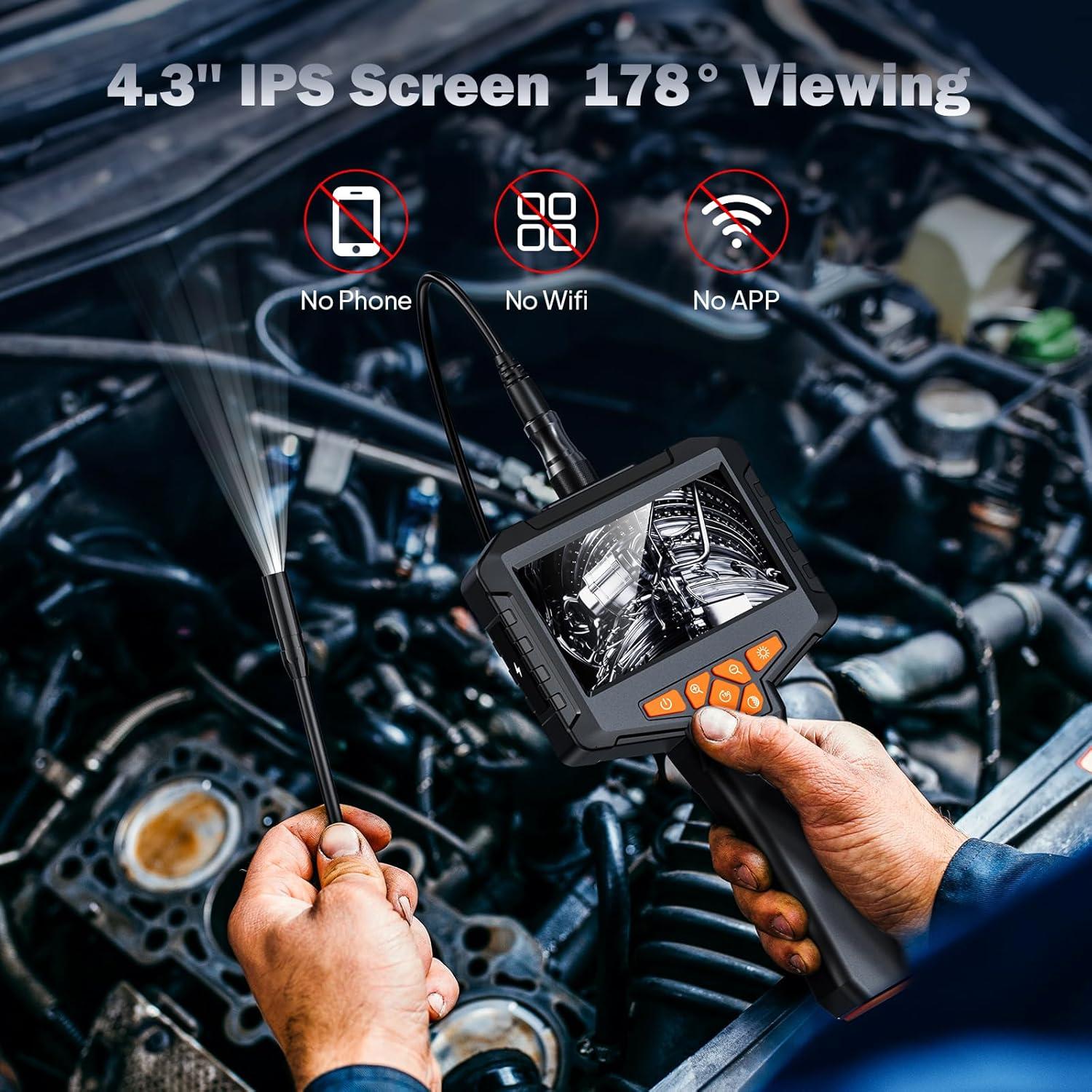 Cámara Endoscópica Ginocaco 4.3'' HD 1080P 15M IP67