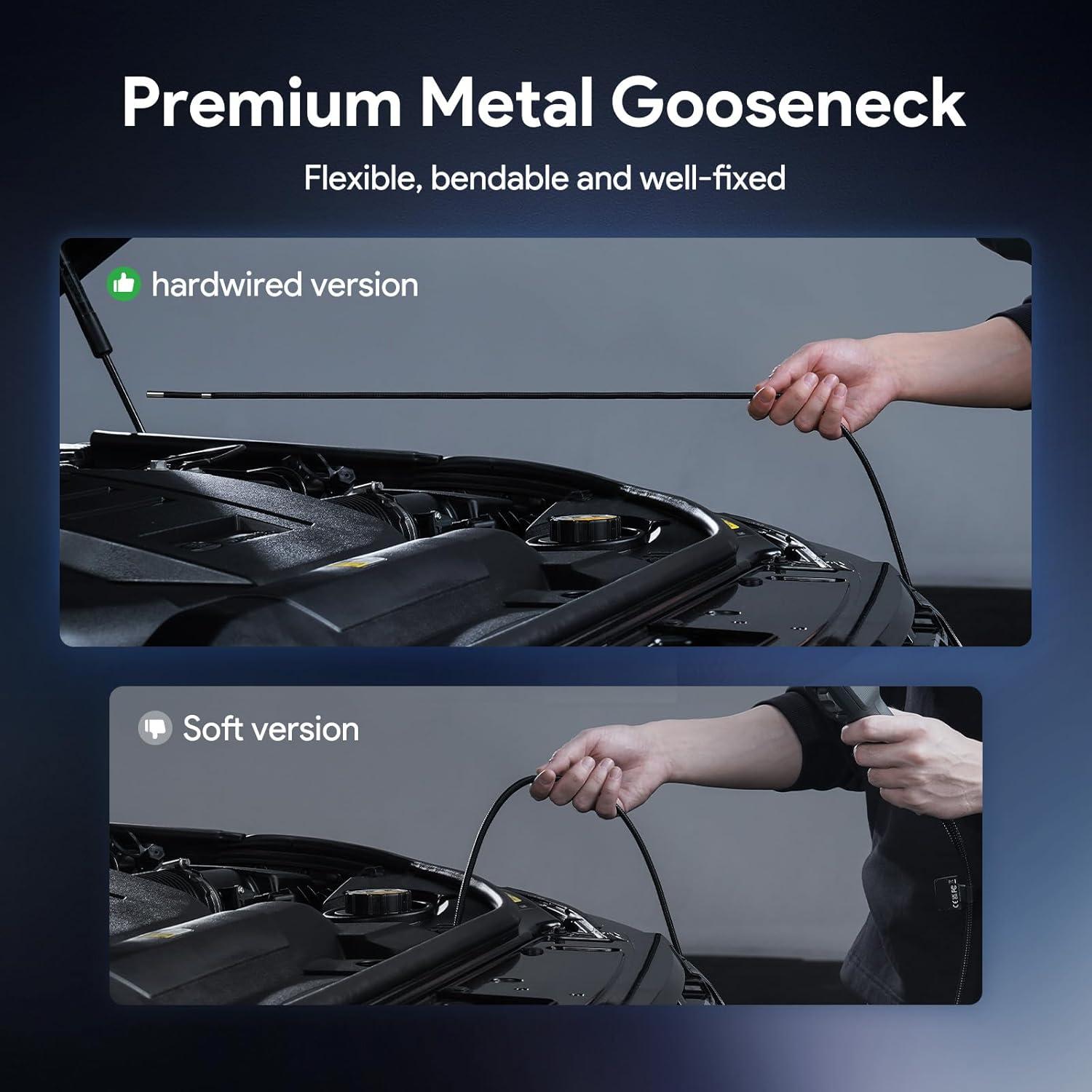 Borescopio Articulado DEPSTECH DS630DL con Luz y Pantalla 5"