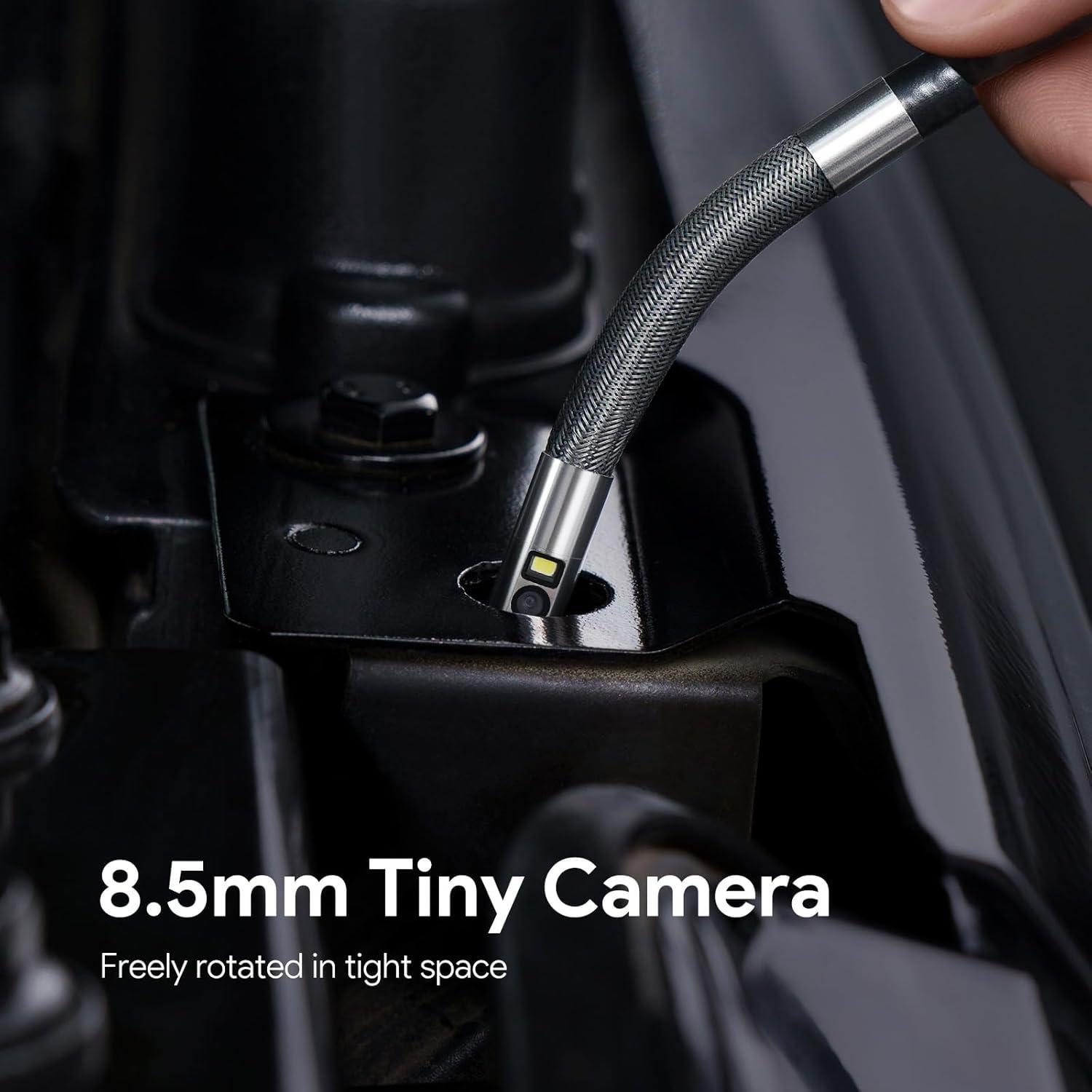 Borescopio Articulado DEPSTECH DS630DL con Luz y Pantalla 5"