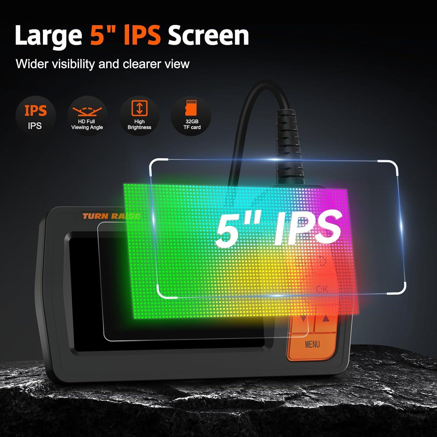 Cámara de Inspección TURN RAISE 15m HD 1080P con Luz