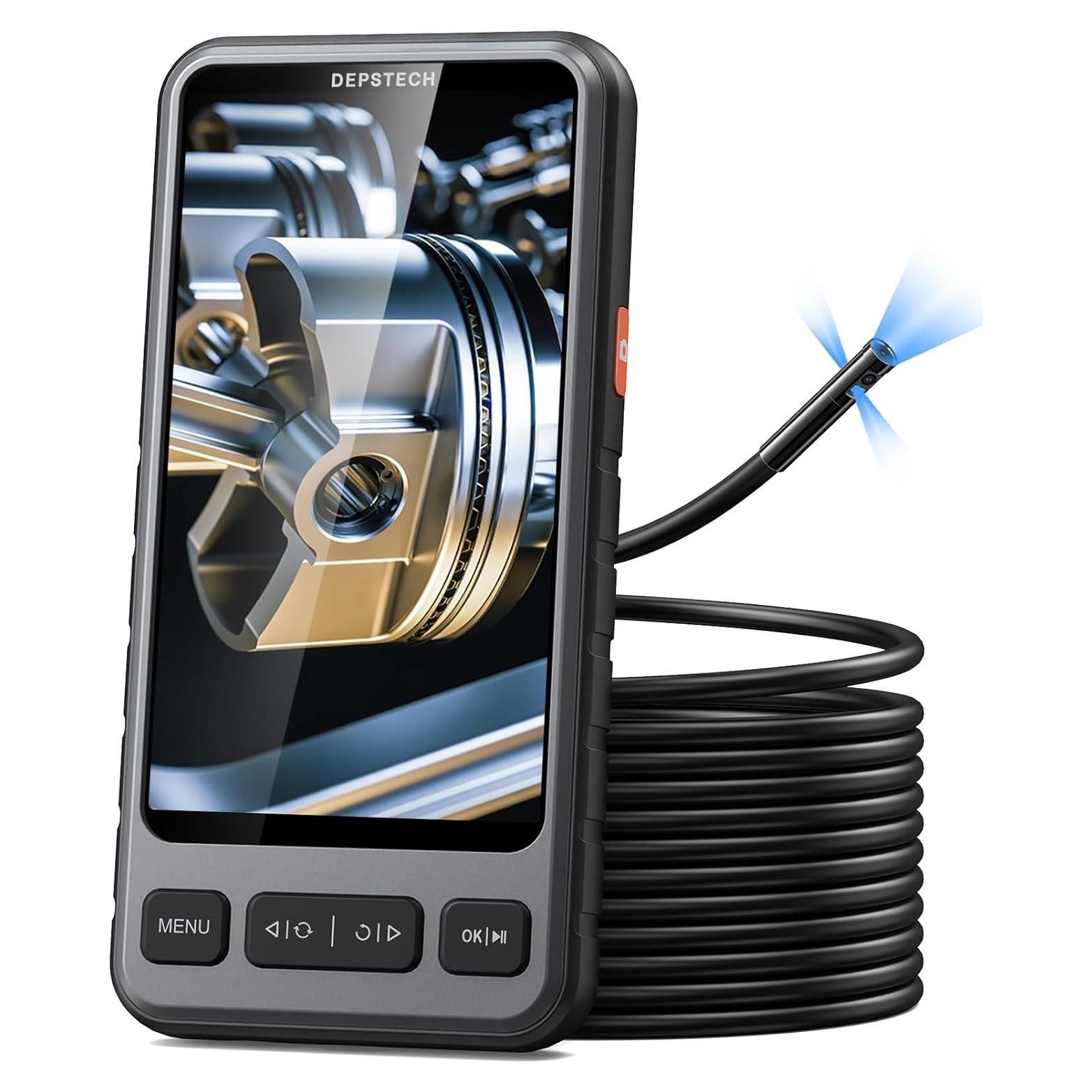 Cámara Borescope DEPSTECH 5" 1080P HD con Luz LED