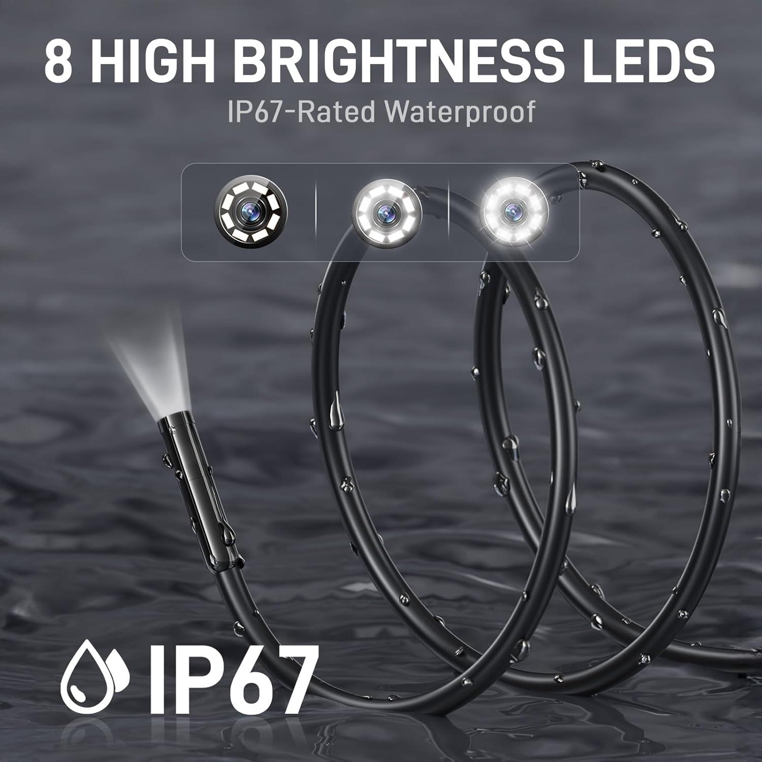 Cámara Endoscópica Teslong 2MP USB-C 5.03m con Autofoco