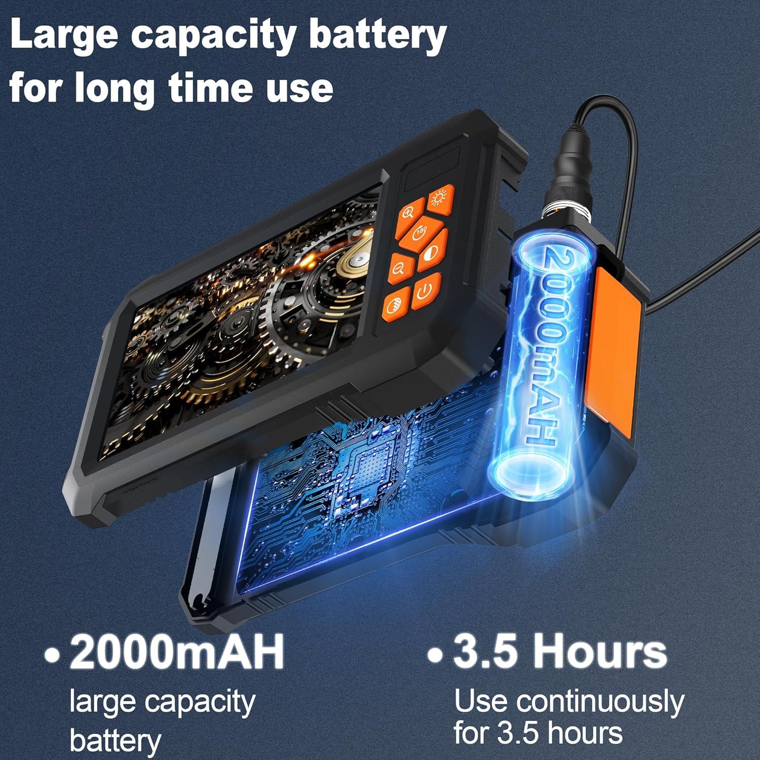Cámara Endoscopio COOVIE HD 1080P 4.3" IP67 5m