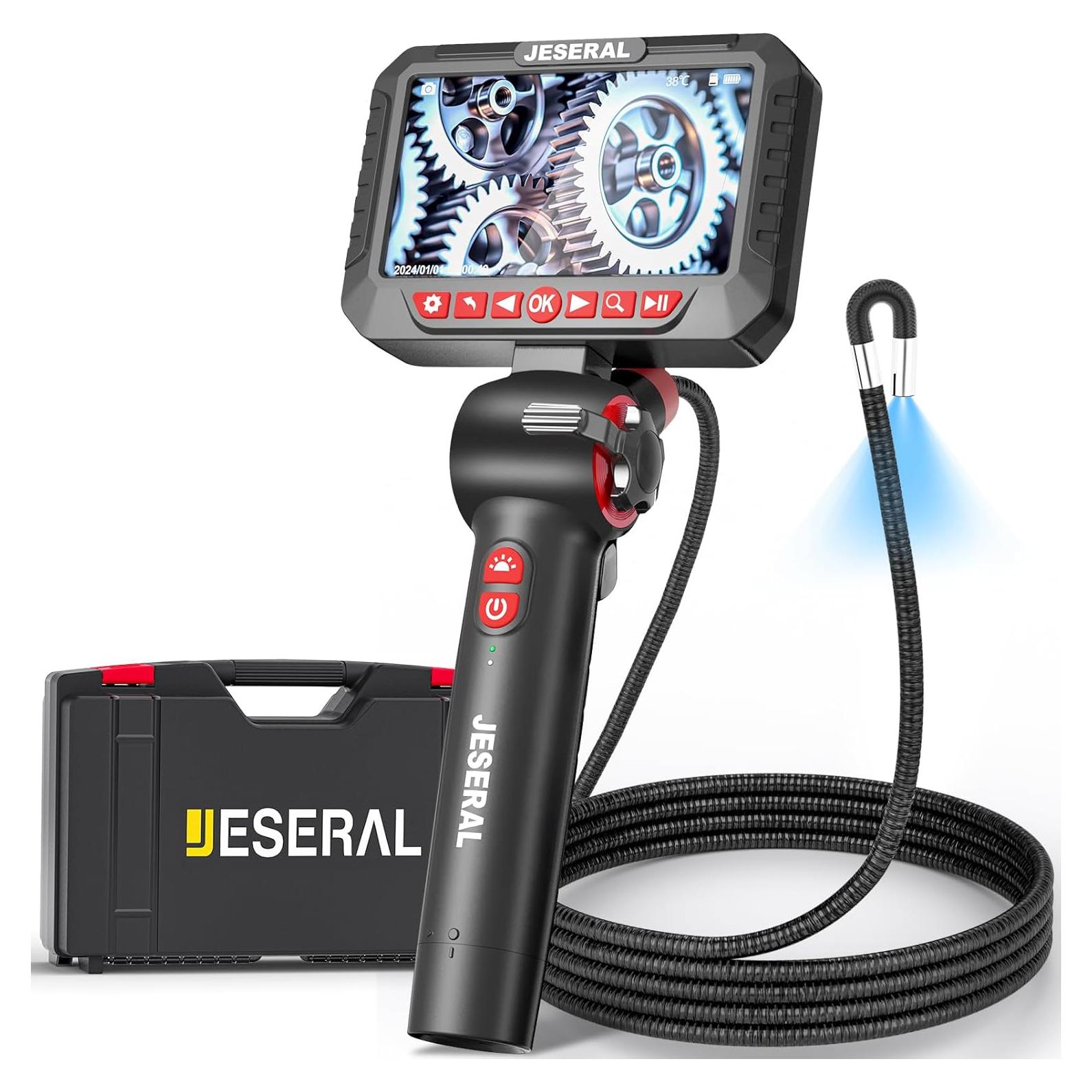 Borescopio Articulado JESERAL 6.2mm Pantalla 5" HD 1080P