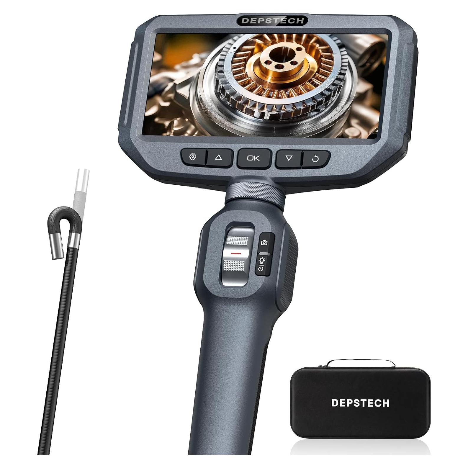 Cámara Borescopio Articulada DEPSTECH 5" con Luz LED