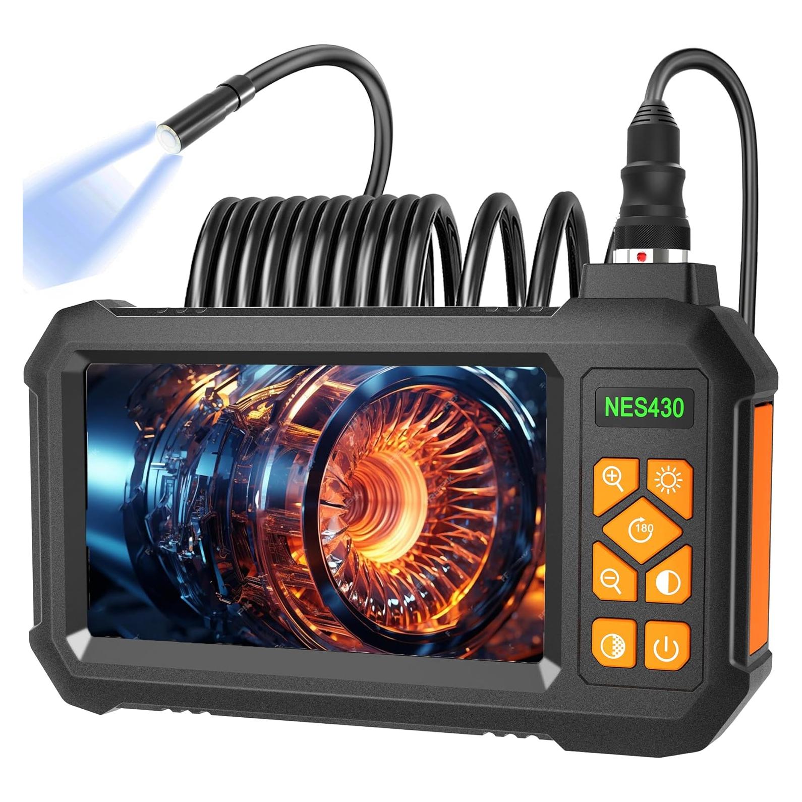 Borescopio Binazon 5m HD con Luz LED y Pantalla 4.3"