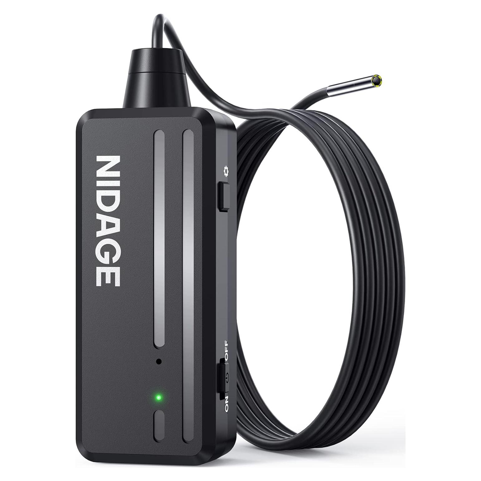 Cámara Endoscópica Inalámbrica NIDAGE 3.9mm 1080P HD IP67