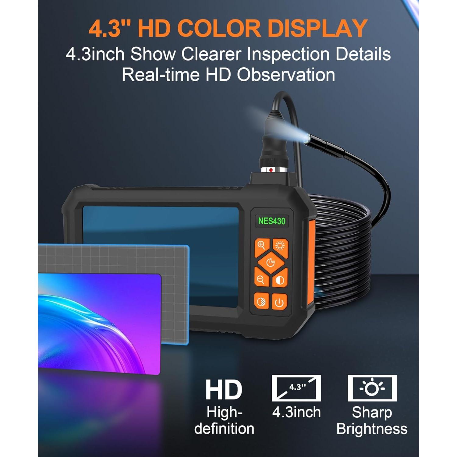 Cámara Endoscopio Kecowl 1080P HD 5m Luz LED IP67