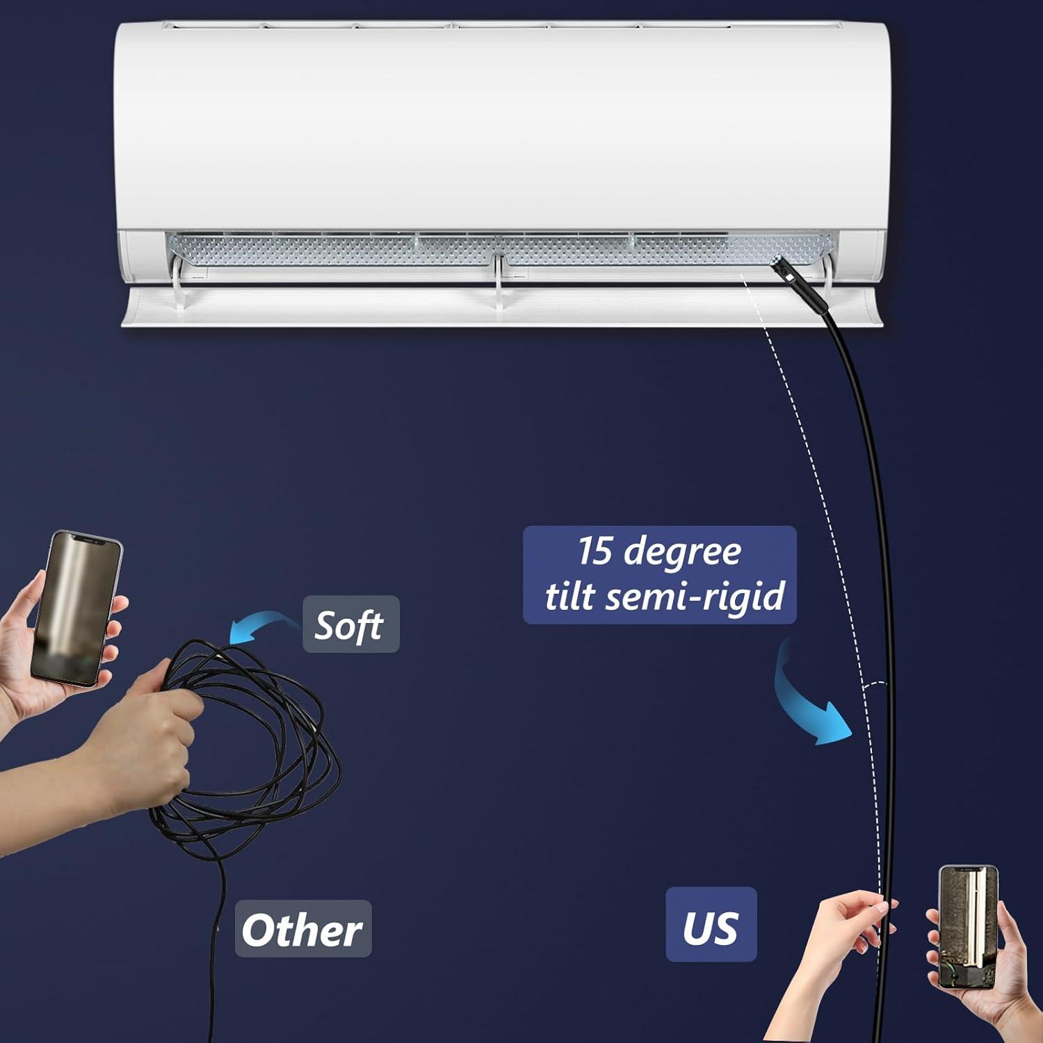 Cámara Endoscópica Ennovor Doble Lente 1920P 5m IP67