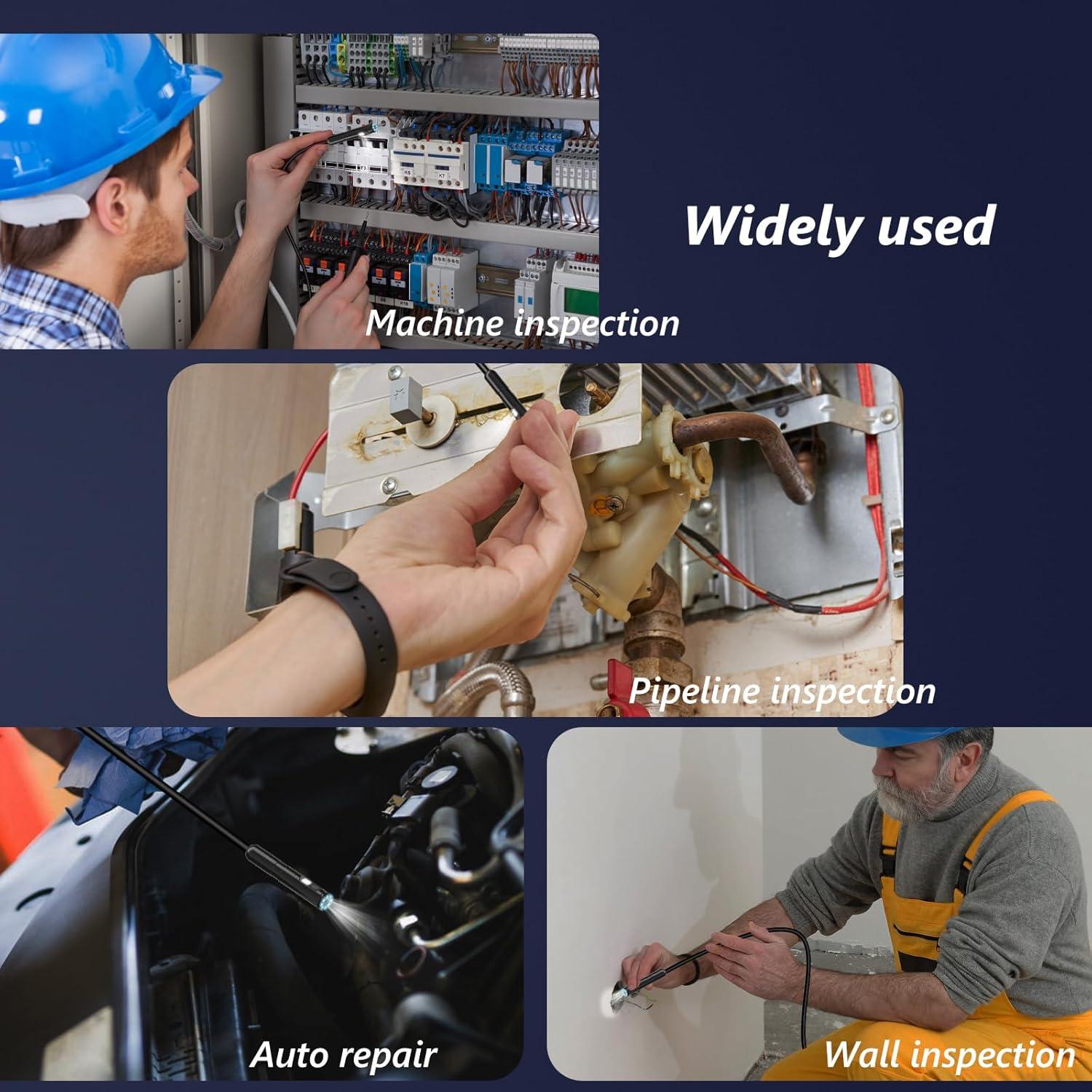 Cámara Endoscópica Ennovor Doble Lente 1920P 5m IP67