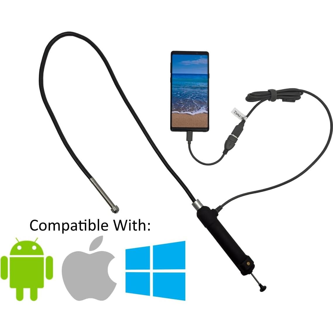 Borescope Vividia G-810i con Cámara USB y LED 8mm