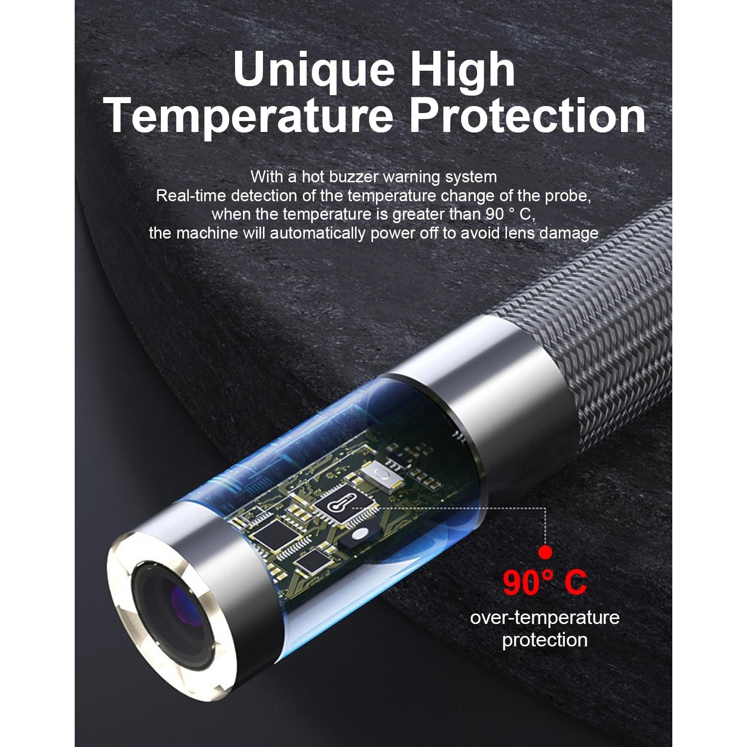 Cámara Endoscópica USB Hekenku 8.5mm HD con Luz LED