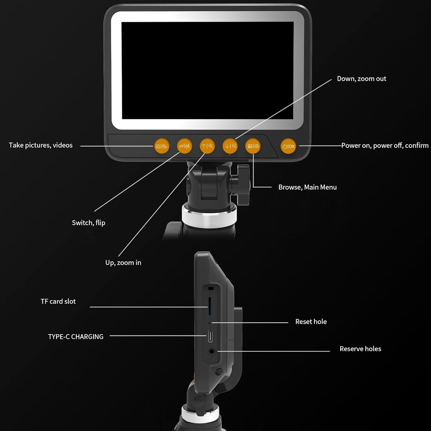 Endoscopio Articulado Dearsee ZX2-D1 con Luz y Zoom 8X