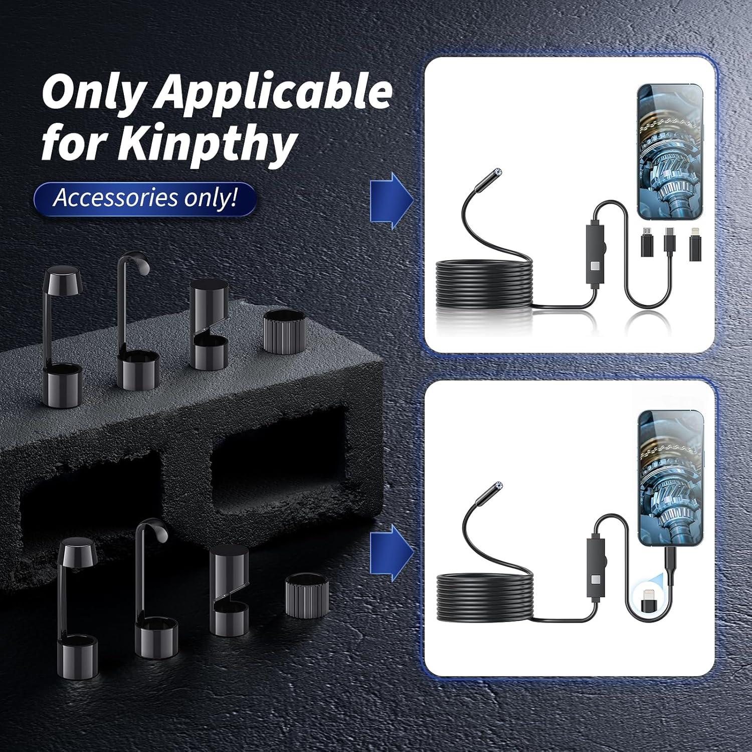 Juego de Accesorios Endoscopio Kinpthy 4 Piezas Espejo Imán