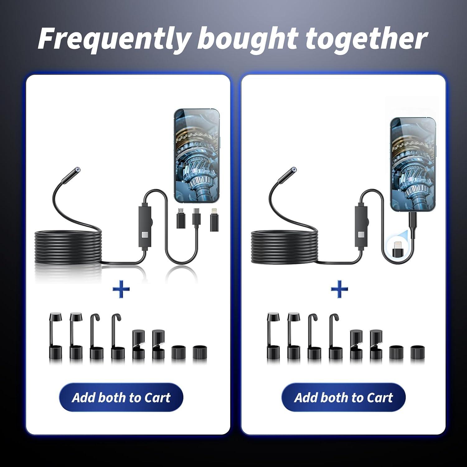 Juego de Accesorios Endoscopio Kinpthy 4 Piezas Espejo Imán