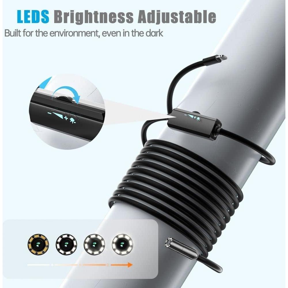 Cámara Endoscópica LUKZATEN 1920P para iPhone 14/13/12/11