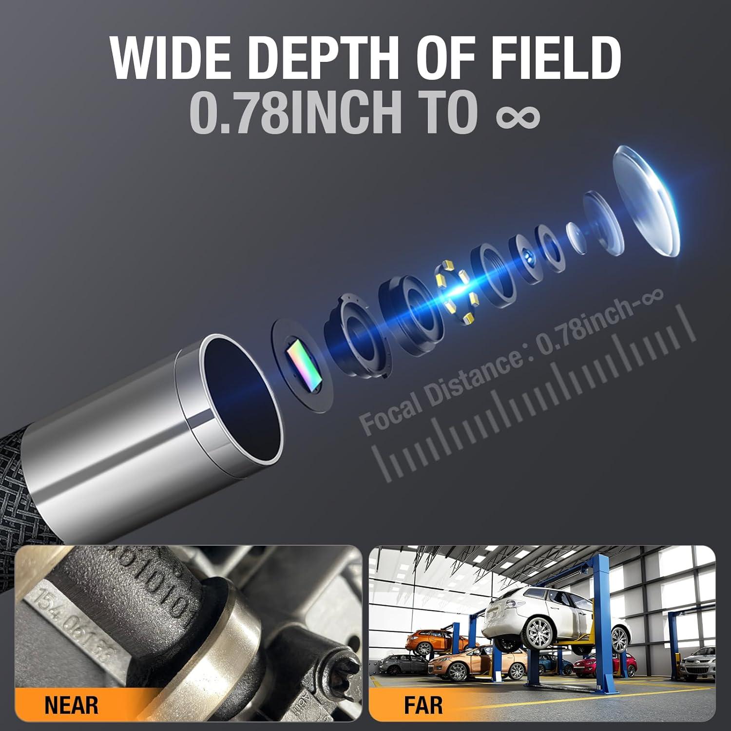 Borescopio Articulado Teslong TD500 con Pantalla de 5" y Sonda IP67