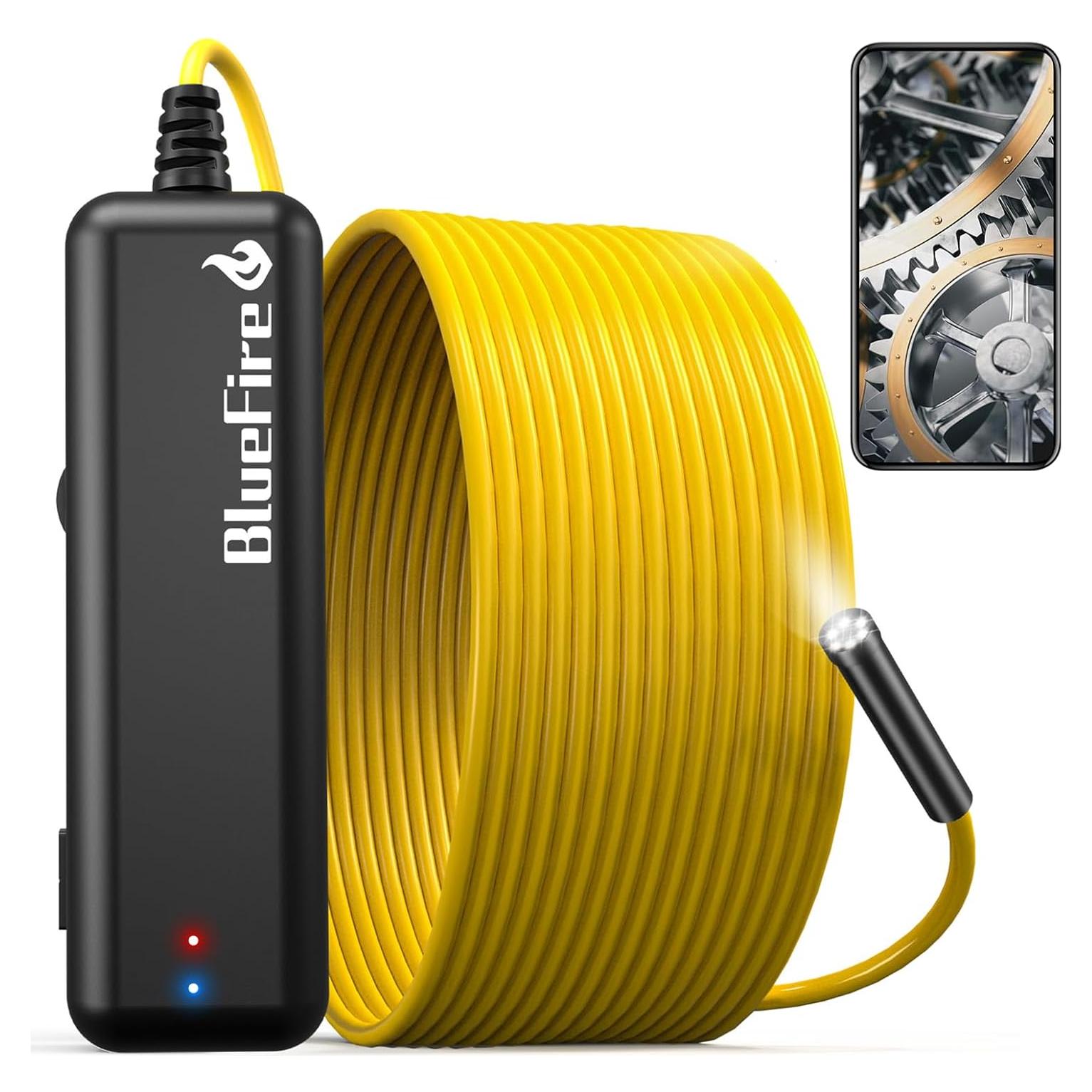 Endoscopio Inalámbrico BlueFire 10m HD WiFi 2MP Inspección