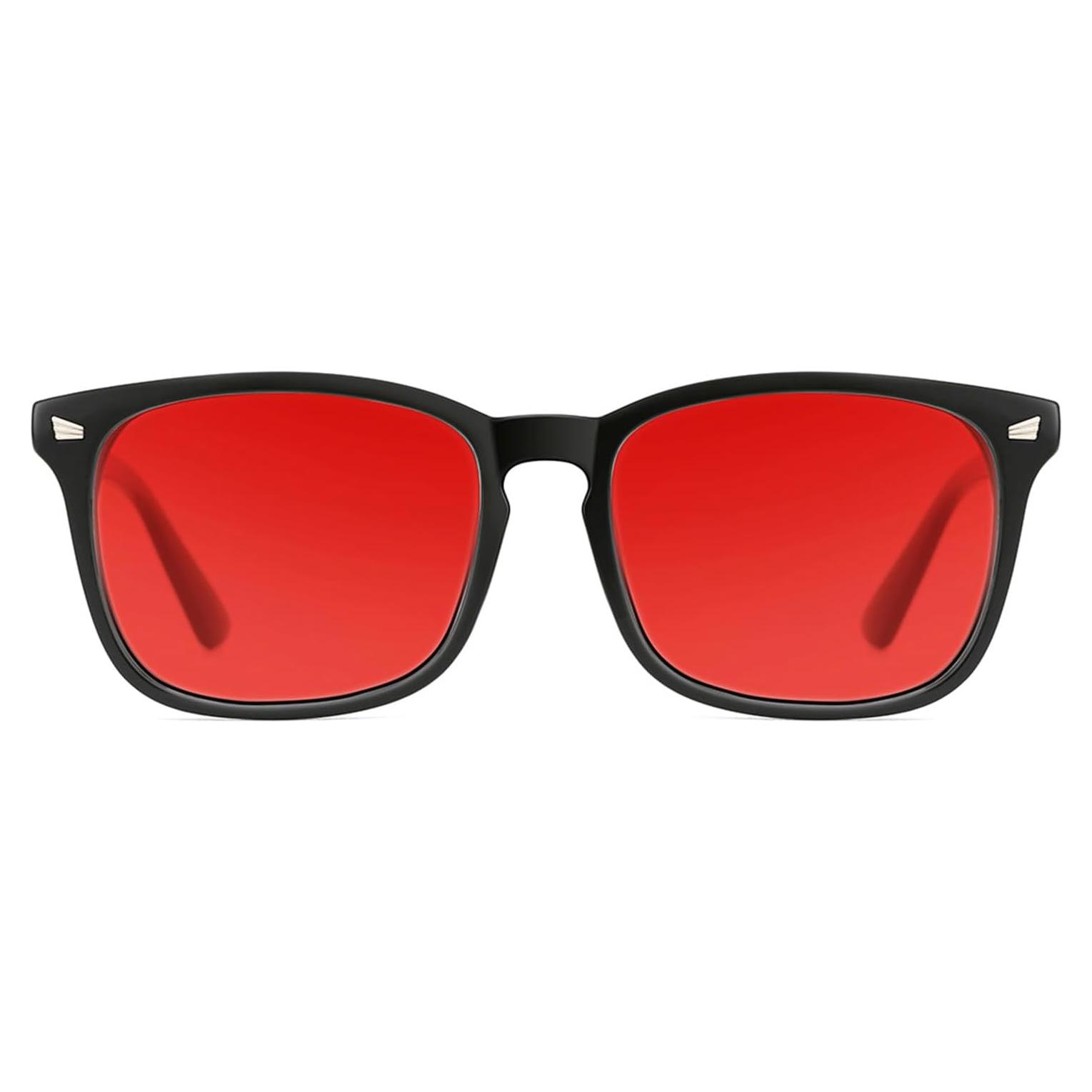 Gafas TIJN para dormir con lentes rojos y bloqueo luz azul