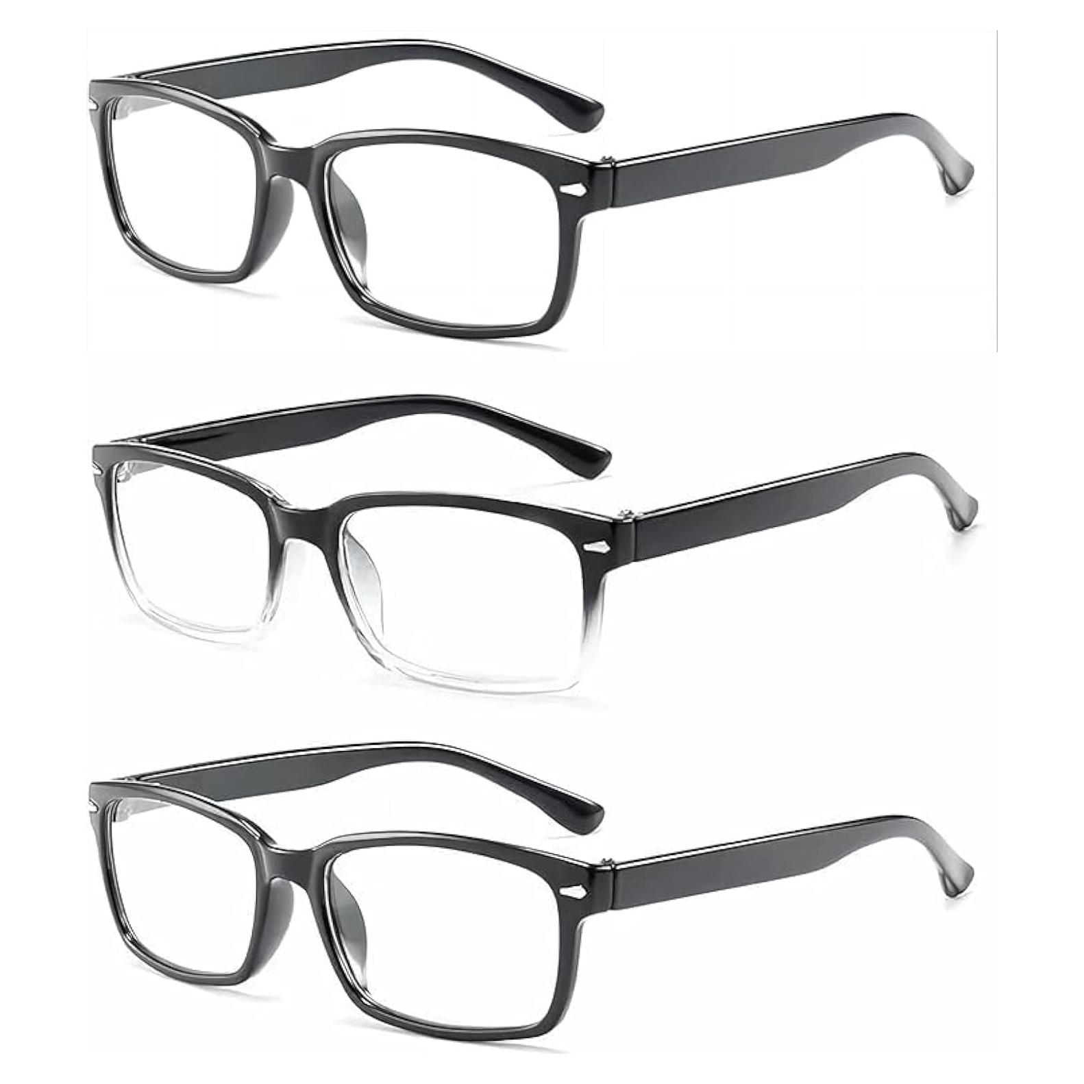 Paquete 3 Gafas de Lectura CVVTSPE Anti-Luz Azul Unisex