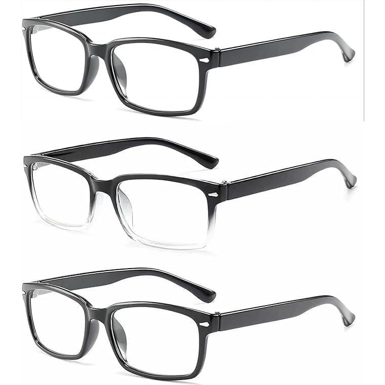 Paquete 3 Gafas de Lectura CVVTSPE Anti-Luz Azul Unisex