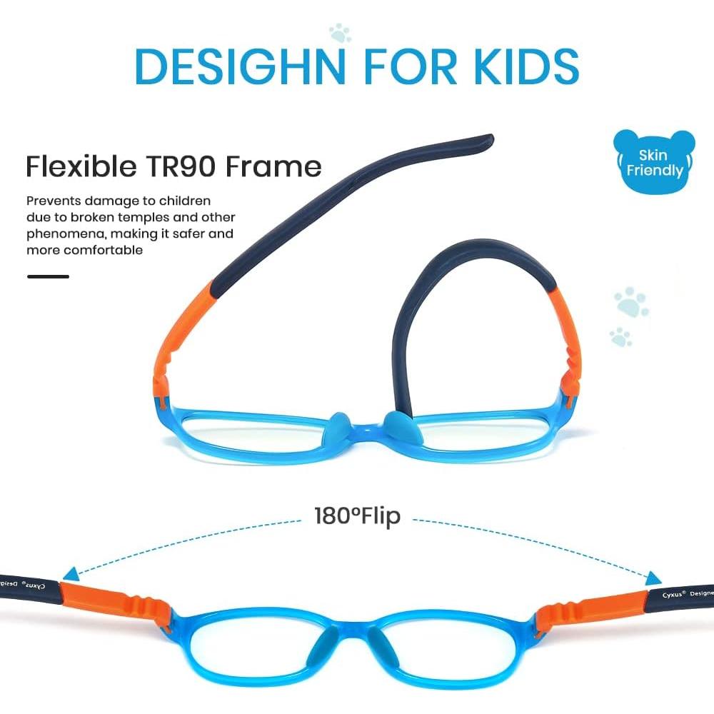 Gafas bloqueadoras luz azul Cyxus para niños 6 a 15 años
