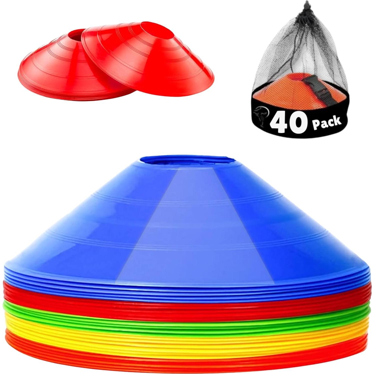 Pack 20 Conos de Entrenamiento MMOutlets con Soporte y Bolsa