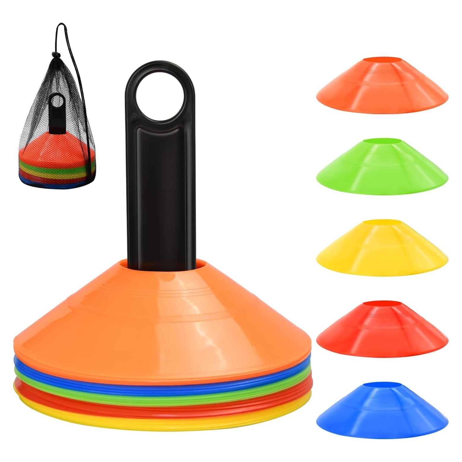 Conos de Agilidad FGBNM 25 Piezas con Soporte y Bolsa