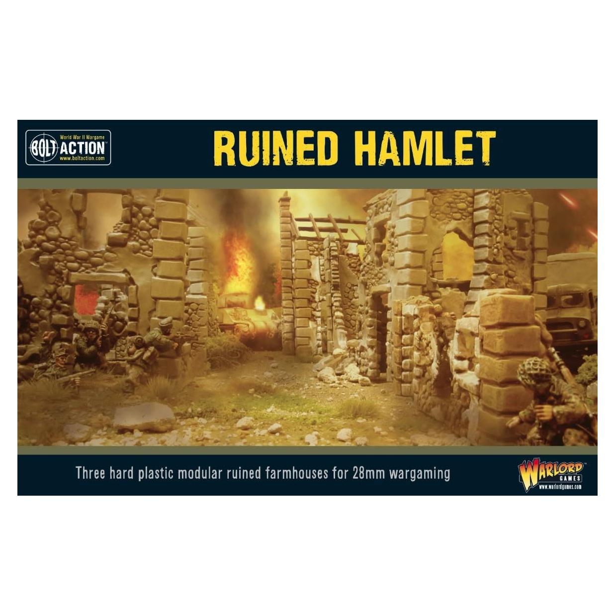 Warlord Games Hamlet en Ruinas 3 Edificios 28mm