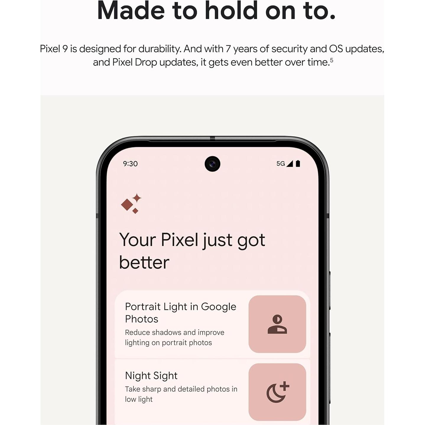 Google Pixel 9 - Smartphone 128GB Porcelana con IA y 12GB RAM