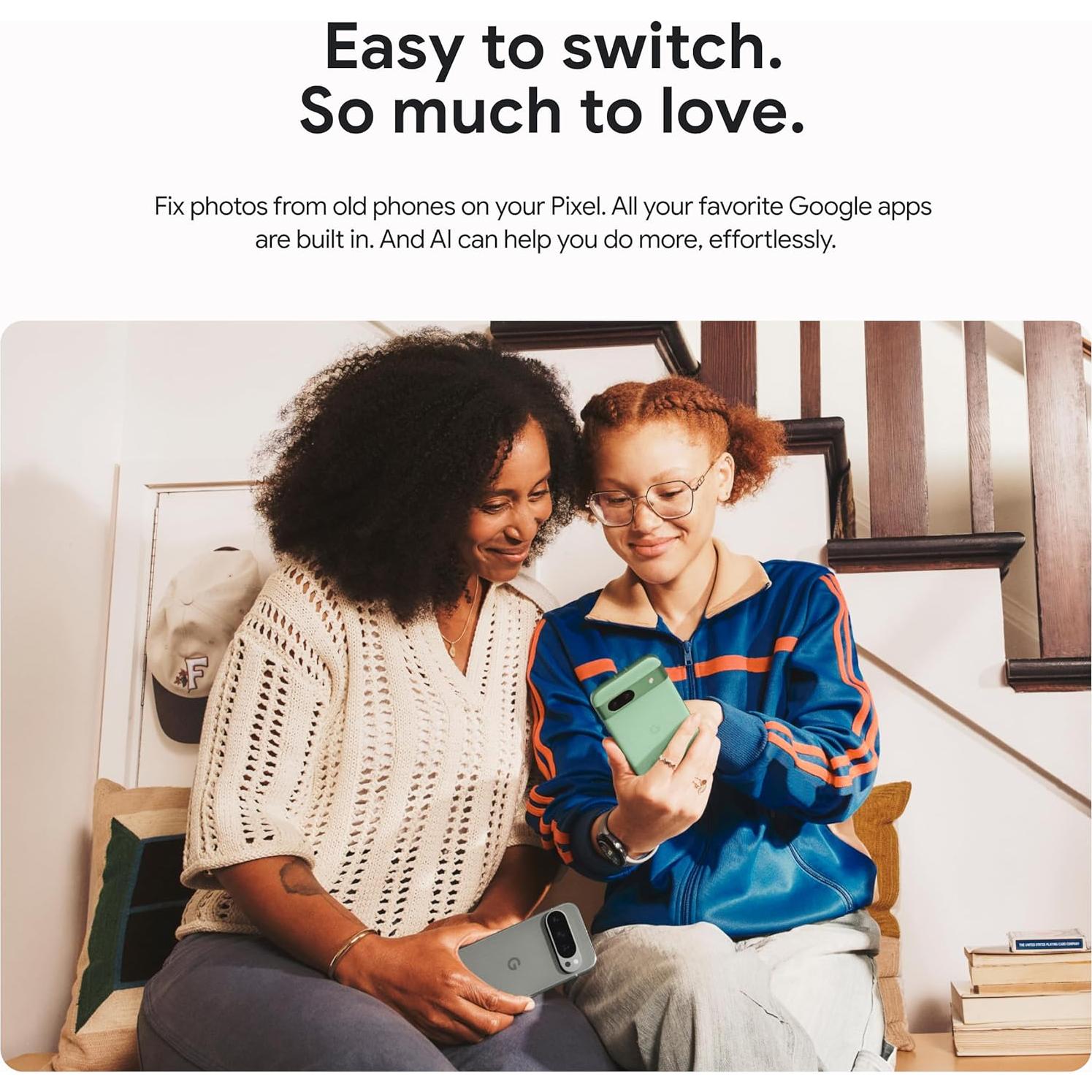 Google Pixel 9 - Smartphone 128GB Porcelana con IA y 12GB RAM