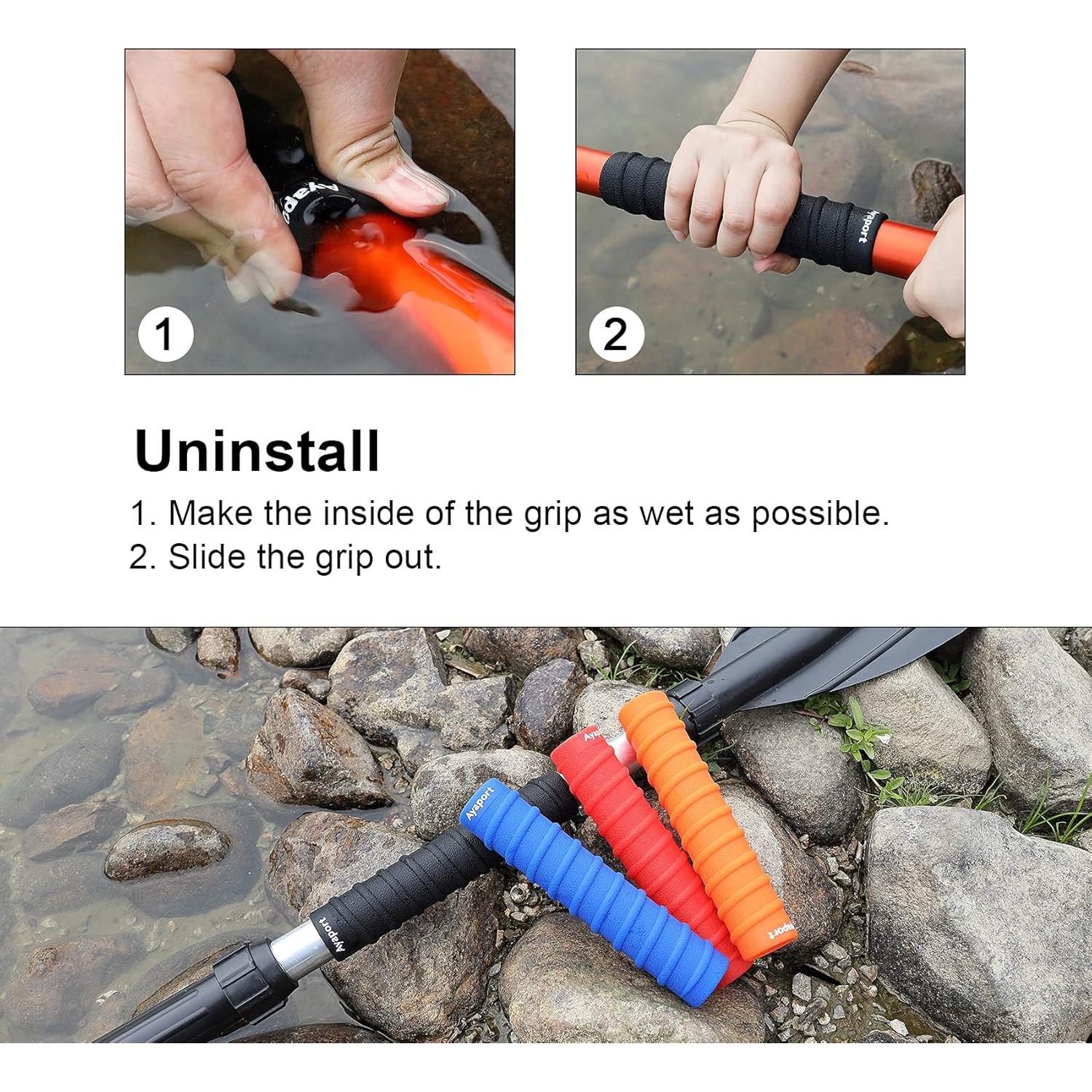 Agarraderas de Kayak Ayaport 30mm Silicona Antideslizante